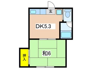 六ッ川サトーハウスの物件間取画像